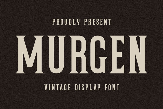 Murgen - Vintage Font Font Masyafi Studio 