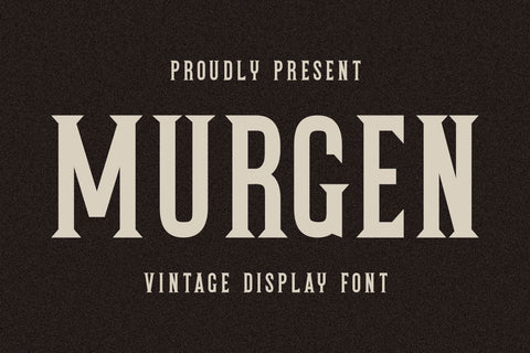 Murgen - Vintage Font Font Masyafi Studio 