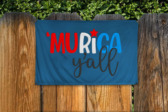 Murica Y'All Embroidery Embroidery/Applique DESIGNS Designed by Geeks 