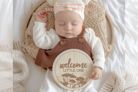 Mushroom Baby Monthly Milestones Svg, Baby Milestone Svg Bundle, Baby Milestones Svg SVG Artinrhythm shop 