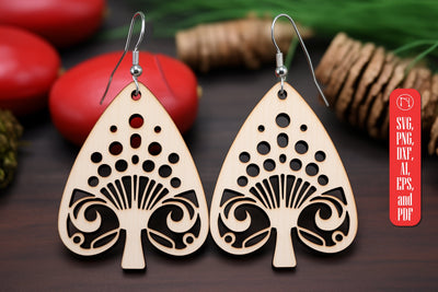 Mushroom Earring Set SVG SVG MD JOYNAL ABDIN 