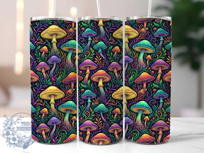 Mushroom Forest 20oz Tumbler, Mushroom Forest, Forest Mushroom, Mushroom Tumbler, Forest Tumbler, Mushroom PNG, Forest Tumbler PNG, 20oz Tumbler Wrap Sublimation ToriDesigns 