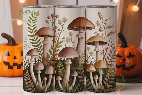 Mushroom Garden 20oz Tumbler Wrap Sublimation PixelChick 
