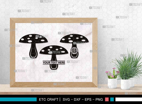 Mushroom Monogram, Mushroom Silhouette, Mushroom SVG, Fungus Svg, Fungi Svg, Shrooms Svg, Oyster Mushroom Svg, SB00522 SVG ETC Craft 