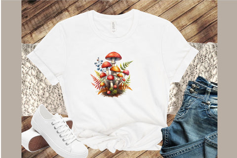 Mushrooms Clipart Bundle - Mushroom Png Sublimation designartist 