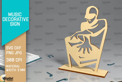 Music Decorative Sign Laser Cut. Music Signs SVG Design SVG Evgenyia Guschina 
