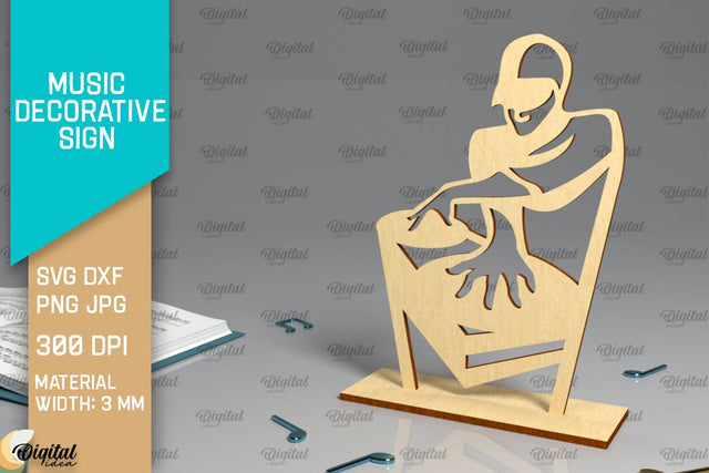 Music Decorative Sign Laser Cut. Music Signs SVG Design SVG Evgenyia Guschina 