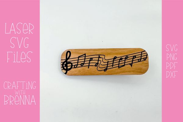Music Engraved Laser SVG File SVG Crafting With Brenna 