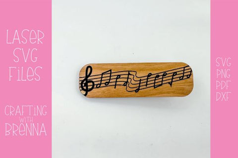 Music Engraved Laser SVG File SVG Crafting With Brenna 