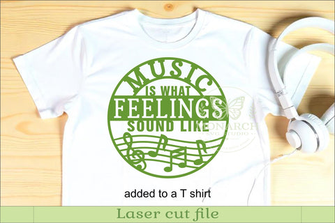 Music Is What Feelings Sound Like SVG, Music Lover Wall Art SVG APInspireddesigns 