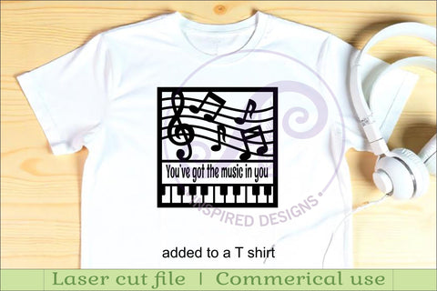 Music lovers name sign svg laser cut design or card SVG APInspireddesigns 