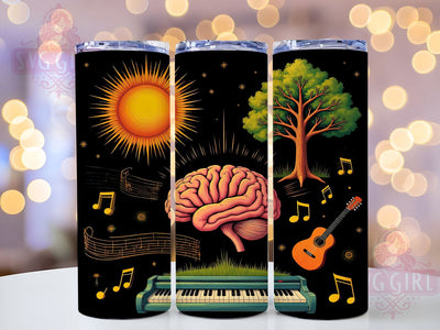 Music Note 20oz Tumbler for Musicians, Music Note Tumbler, 20oz Wrap, Custom Drinkware, Musical Gifts, Sublimation Cup, Gift for Musicians, Music Lover Gift Sublimation SvggirlplusArt 