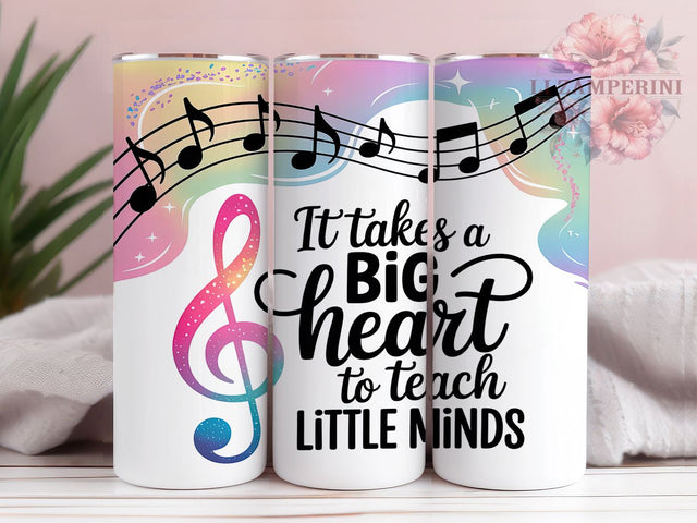 Music Teacher Notes Tumbler, Music Notes Sublimation Design, Inspirational Teacher Art, 20oz Teacher Tumbler, Whimsical Music Mug, Motivational Quote Cup, Stylish Teacher Wrap Sublimation Li Zamperini 