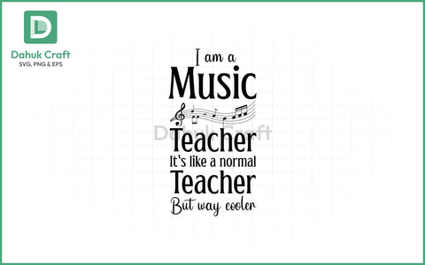 Music Teacher SVG – Cooler Than Normal SVG PNG & EPS V21 SVG dahukdesign 