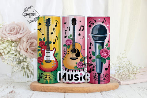 Music Tumbler Wrap 20oz Sublimation sassyprint 