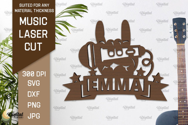 Music Wall Decor Laser Cut. Wooden Music Sign SVG SVG Evgenyia Guschina 