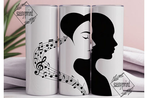 Musical Portrait Tumbler Wrap Sublimation sassyprint 