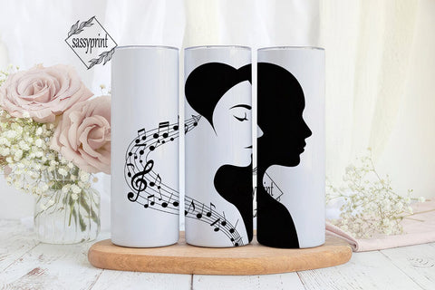 Musical Portrait Tumbler Wrap Sublimation sassyprint 