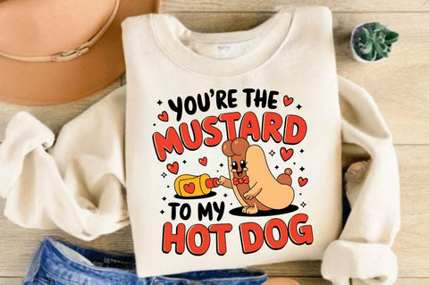 Mustard to My Hot Dog Sublimation Design Sublimation Regulrcrative 