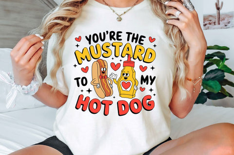 Mustard to My Hot Dog Sublimation Design Sublimation Regulrcrative 