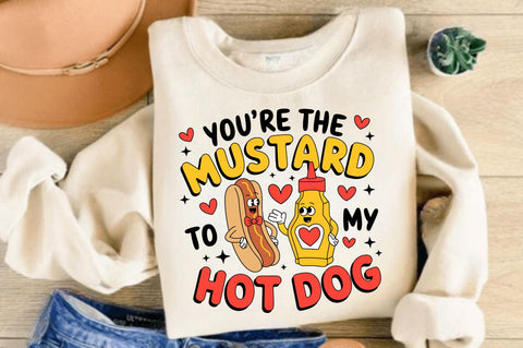 Mustard to My Hot Dog Sublimation Design Sublimation Regulrcrative 