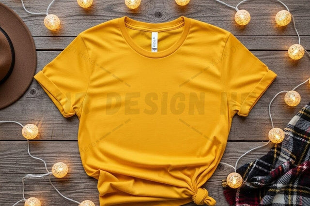 Mustard yellow t-shirt mockup design Mock Up Photo Designangry 