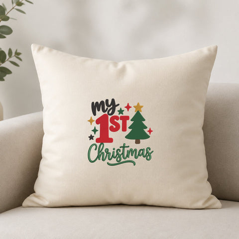My 1st Christmas Embroidery Design – Baby First Christmas Tree Holiday Machine Embroidery File Embroidery/Applique DESIGNS PatternFeed8 