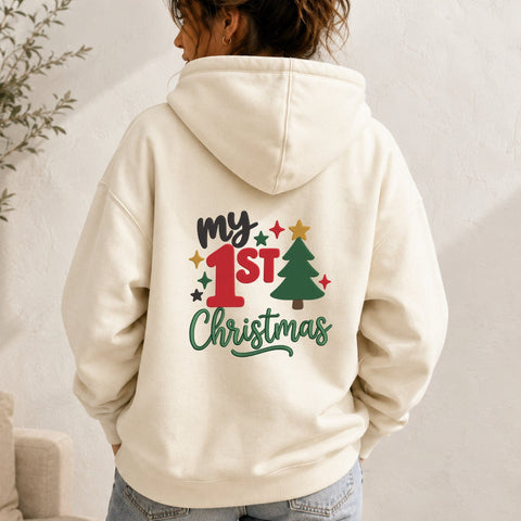 My 1st Christmas Embroidery Design – Baby First Christmas Tree Holiday Machine Embroidery File Embroidery/Applique DESIGNS PatternFeed8 