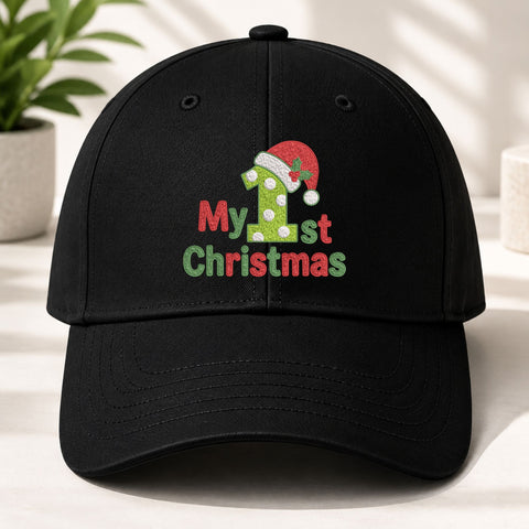 My 1st Christmas Machine Embroidery Design – Baby First Christmas Santa Hat Embroidery File Embroidery/Applique DESIGNS PatternFeed8 