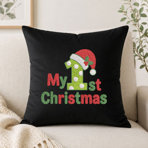 My 1st Christmas Machine Embroidery Design – Baby First Christmas Santa Hat Embroidery File Embroidery/Applique DESIGNS PatternFeed8 