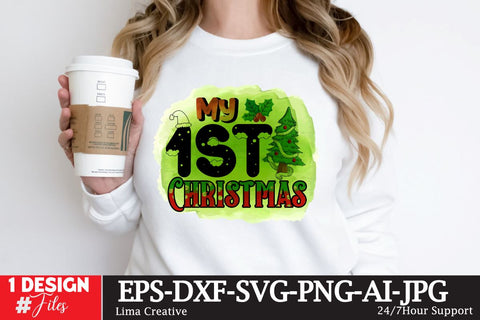 My 1st Christmas Sublimation PNG,Christmas Sublimation Design Sublimation Insomnia Std 