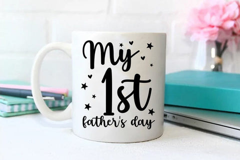My 1st fathers day, Father's Day T-shirt, Dad Quote Design SVG FiveStarCrafting 