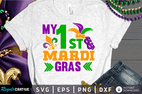 my 1st mardi gras Svg Design SVG Regulrcrative 