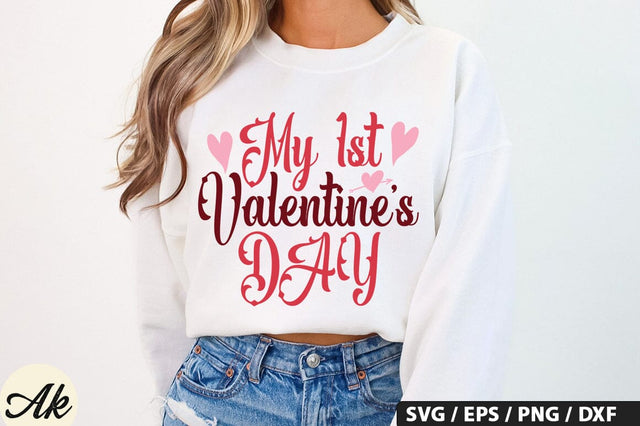 My 1st valentines day SVG Design SVG akazaddesign 