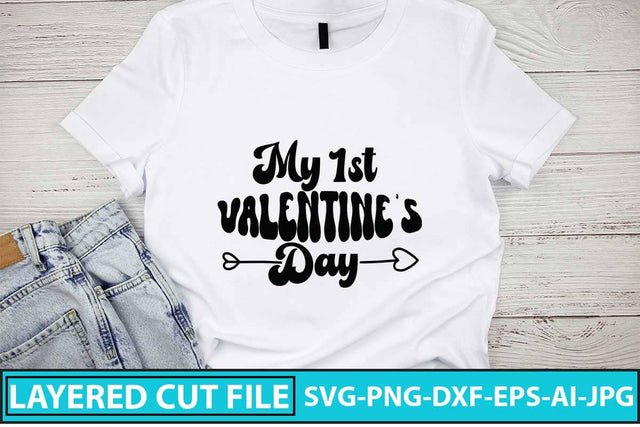My 1st Valentine’s Day SVG Design SVG Syaman 