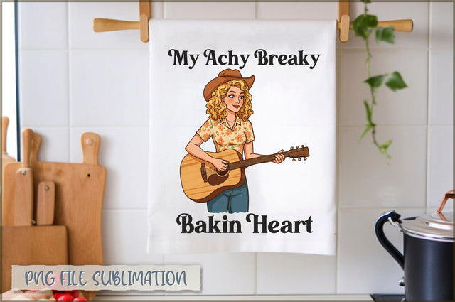 My achy breaky bakin' heart Towel Sublimation Shetara Begum 