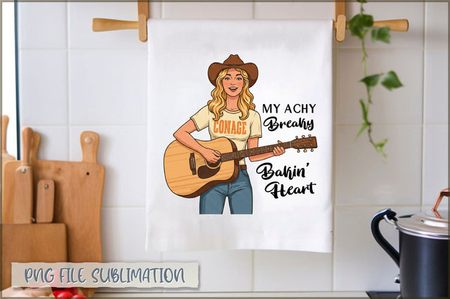 My achy breaky bakin' heart Towel Sublimation Shetara Begum 