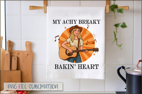 My achy breaky bakin' heart Towel Sublimation Shetara Begum 