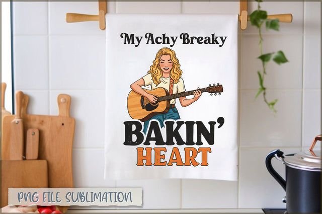 My achy breaky bakin' heart Towel Sublimation Shetara Begum 