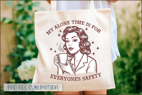 My alone time is for everyone's safety Tote Bag Sublimation Shetara Begum 