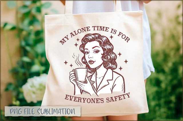 My alone time is for everyone's safety Tote Bag Sublimation Shetara Begum 