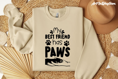 My best friend has paws, Dog mom, Dog dad, Dog lover svg SVG Artinrhythm shop 