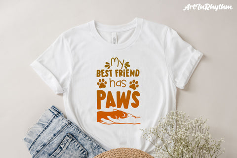 My best friend has paws, Dog mom, Dog dad, Dog lover svg SVG Artinrhythm shop 