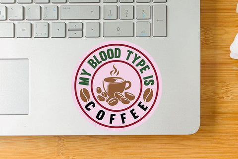 My blood type is coffee SVG Angelina750 