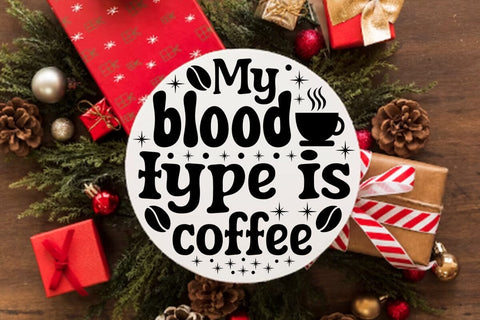 My blood type is coffee SVG Angelina750 