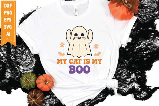 My Cat Is My Boo Svg, Halloween Svg, Funny Ghost Svg SVG shah alam 