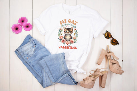 My Cat is My Valentine Sublimation PNG Sublimation CraftLabSVG 