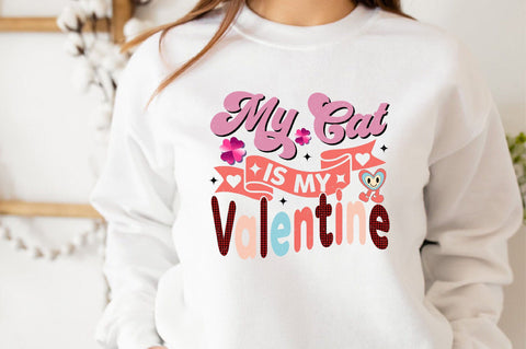 My Cat is My Valentine Sublimation SVGArt 