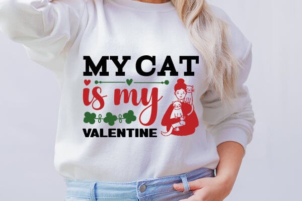 My cat is my Valentine SVG Angelina750 