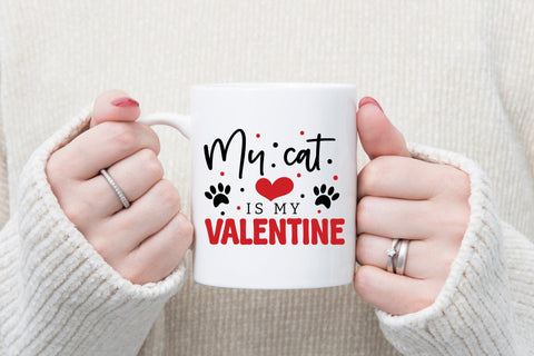 My Cat is My Valentine SVG Cut File SVG CraftLabSVG 